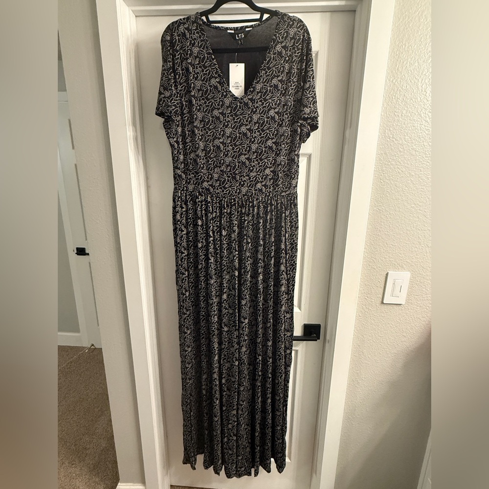 Long Tall Sally Black and White Maxi Dress